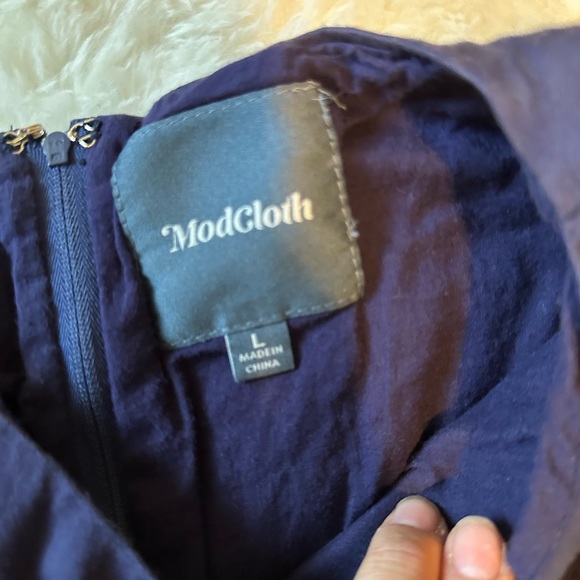 ModCloth Navy Blue Dress, Size L - Picture 7 of 7